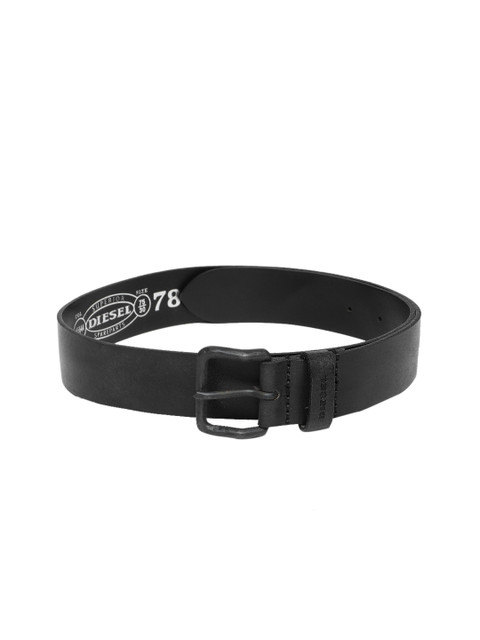 

DIESEL Women Black & Brown Printed Belt