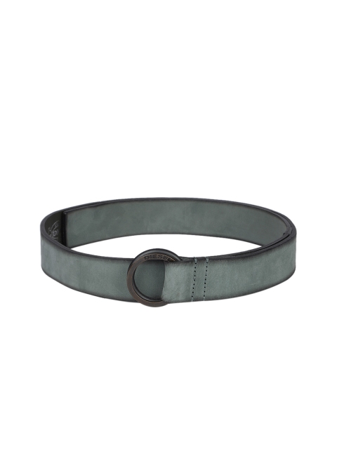 

DIESEL Men Blue Solid Leather Belt
