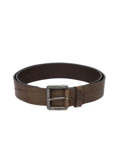 

DIESEL Men Olive Green Solid Belt