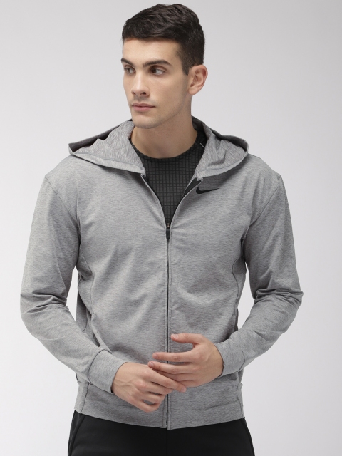 

Nike Men Grey NK DRY HDIE Dri-Fit Solid Sporty Jacket