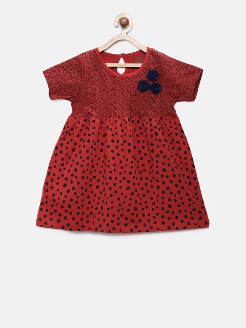 

TAMBOURINE Girls Red Disney Printed A-Line Dress