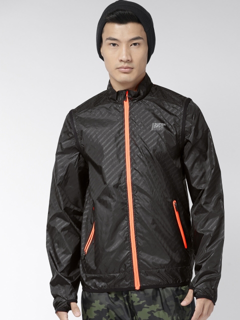 

Superdry Men Black Printed Sporty Jacket