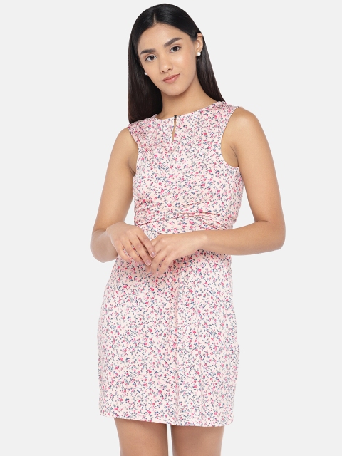 

Globus Women Pink & Blue Printed Shirt Dress