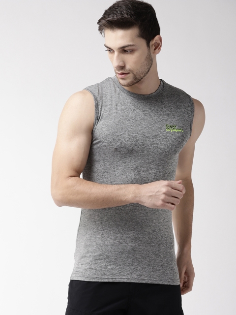 

Superdry Men Grey Solid Round Neck T-shirt