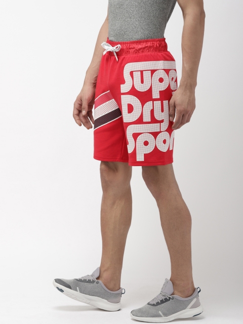 

Superdry Men Red Printed Surf Sport Regular Fit Regular Shorts