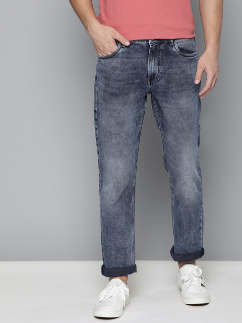 

Mast & Harbour Men Blue Slim Fit Mid-Rise Clean Look Stretchable Jeans