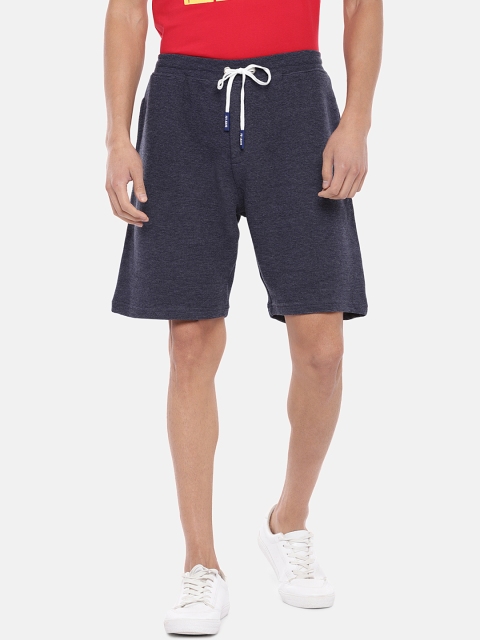 

Globus Men Navy Blue Solid Regular Fit Regular Shorts