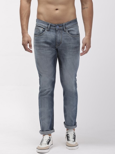 

Flying Machine Men Blue Slim Tapered Fit Mid-Rise Clean Look Stretchable Jeans