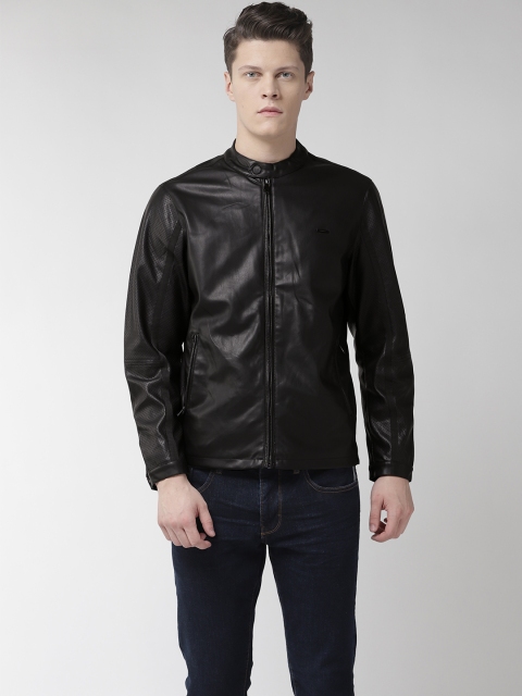 

Flying Machine Men Black Solid Tailored Jacket