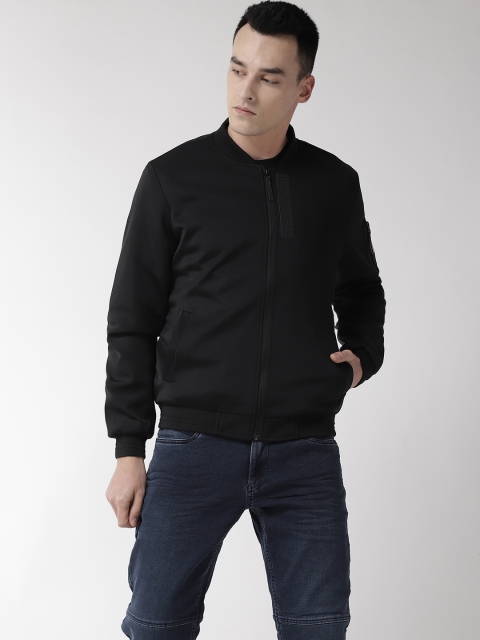 

Flying Machine Men Black Solid Bomber