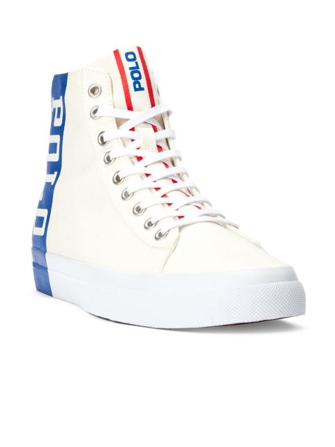 

Polo Ralph Lauren Men Off-White Solomon Track Sneakers