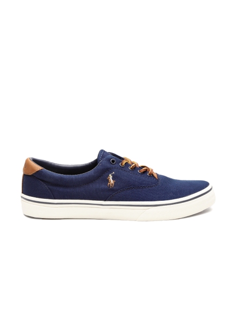 

Polo Ralph Lauren Men Navy Blue Thornton Canvas Sneakers