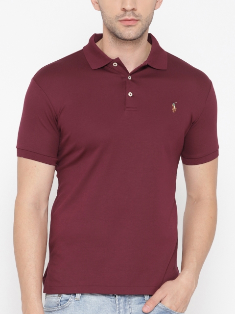 

Polo Ralph Lauren Men Slim Fit Interlock Polo Shirt, Maroon