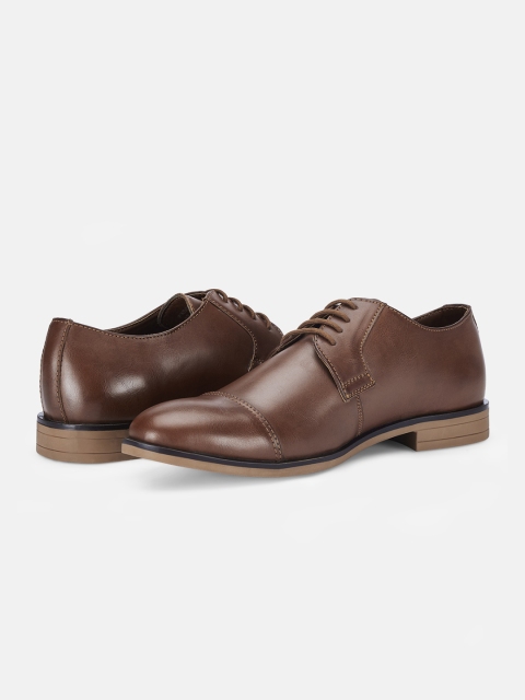 

Park Avenue Men Brown Solid Formal Derbys