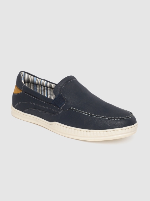 

Park Avenue Men Navy Blue Solid Slip-On Sneakers