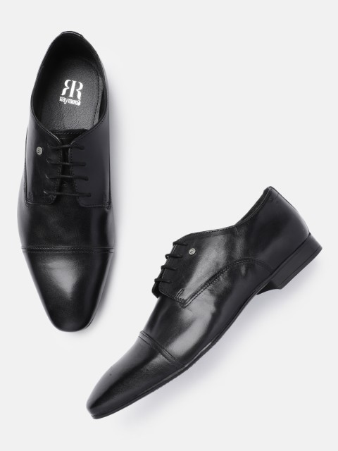 

Raymond Men Black Formal Leather Derbys