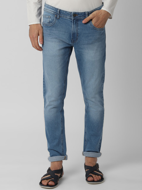 

Peter England Casuals Men Blue Slim Fit Mid-Rise Clean Look Jeans