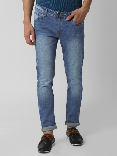 

Peter England Casuals Men Blue Slim Fit Mid-Rise Clean Look Stretchable Jeans