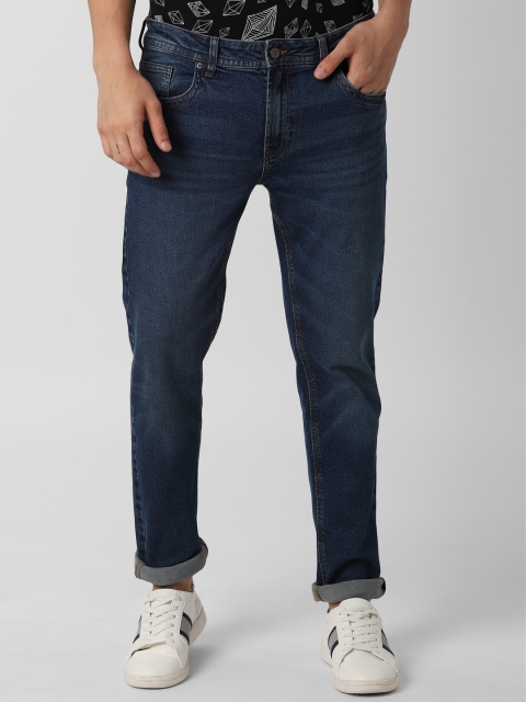 

Peter England Casuals Men Blue Slim Fit Mid-Rise Clean Look Jeans