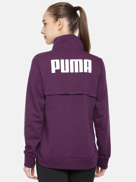 

Puma Women Purple Printed Cool It FT Sweatshirt