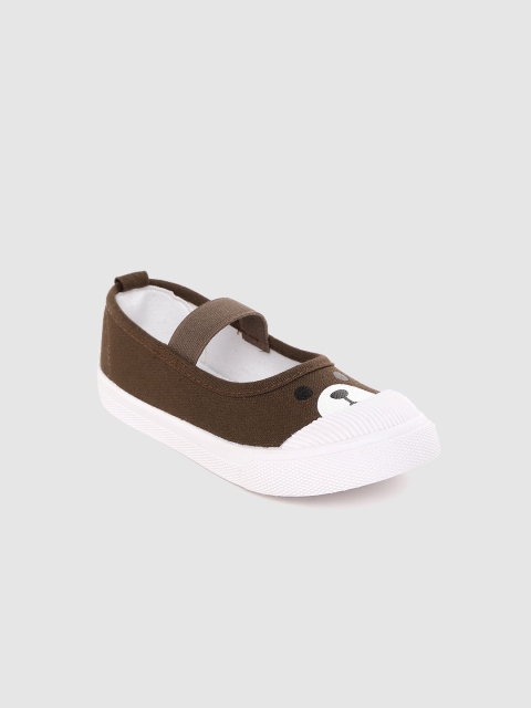 

Hoppipola Girls Coffee Brown Solid Mary Janes