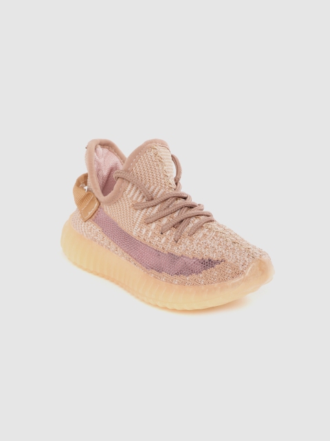 

Hoppipola Kids Beige & Off-White Woven Design Sneakers