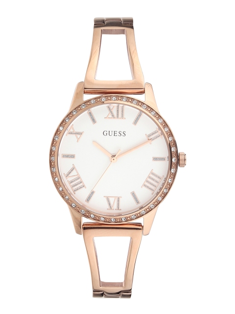 

GUESS Women White Analogue Watch W1208L3