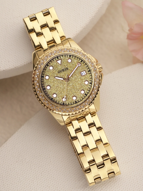 

GUESS Women Gold-Toned Analogue Watch W1235L2