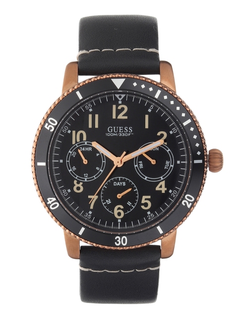 

GUESS Men Black Analogue Watch