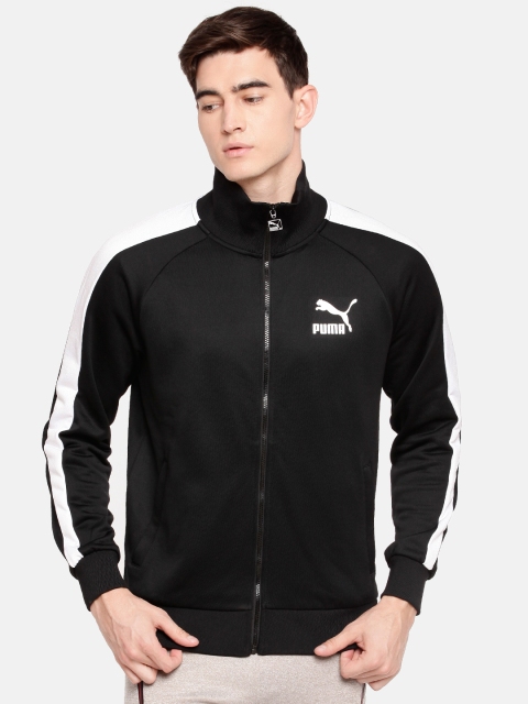 

Puma Men Black Solid Iconic T7 Track Bomber Jacket