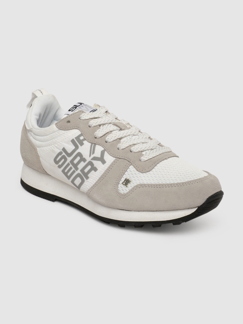 

Superdry Women Street Sport Neon White & Beige Textile Running Shoes