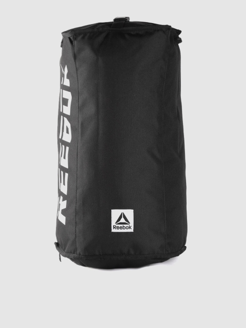 

Reebok Unisex Black Printed Workout Ready Convertible Grip Duffel Bag cum Backpack