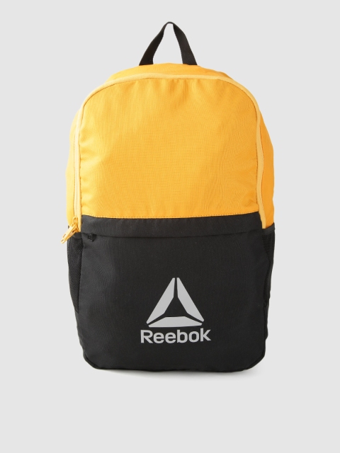 

Reebok Unisex Yellow & Black Style Fon X Colourblocked Laptop Backpack