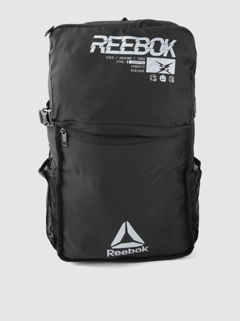 

Reebok Unisex Black Enhance X Brand Logo Laptop Backpack