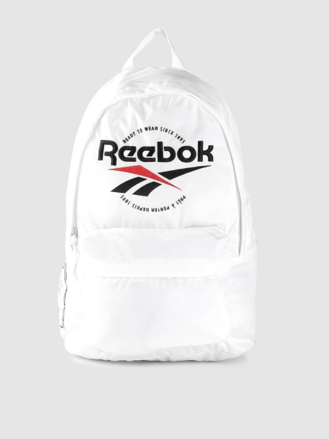 

Reebok Classic Unisex White Brand Logo RTW Backpack