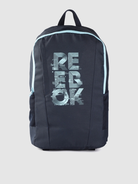 

Reebok Unisex Navy Blue Brand Logo PRM Follow Training Laptop Backpack