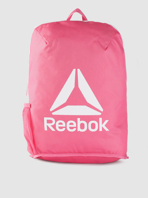 

Reebok Unisex Coral Pink Brand Logo Backpack