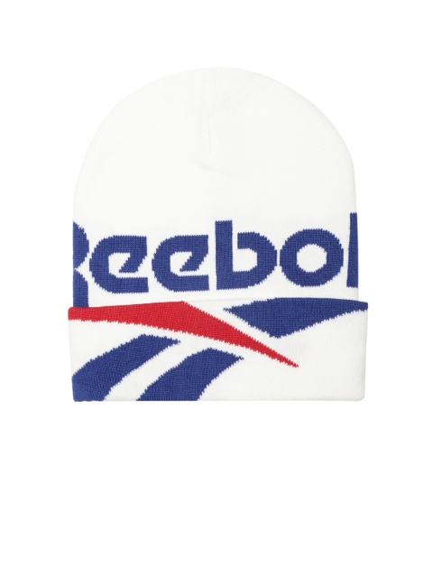 

Reebok Classic Women White & Blue Self Design Beanie