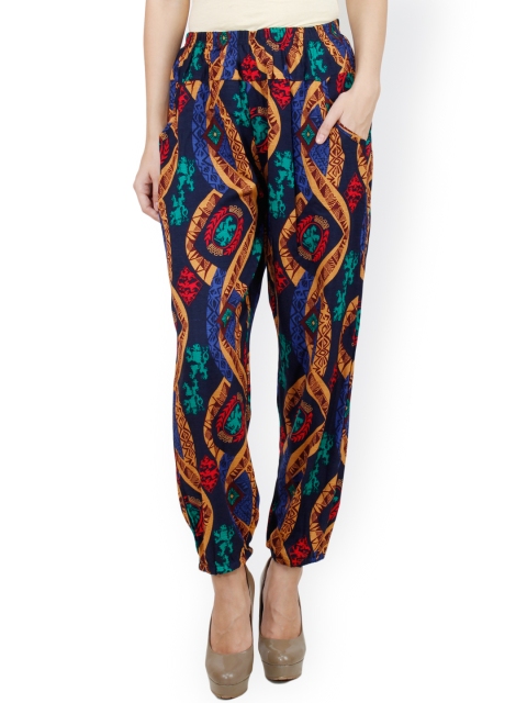 

Camey Multicoloured Printed Harem Pants, Multi