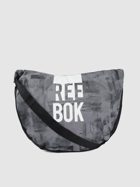 

Reebok Women Charcoal Grey Printed Foundation Tote Sling Bag