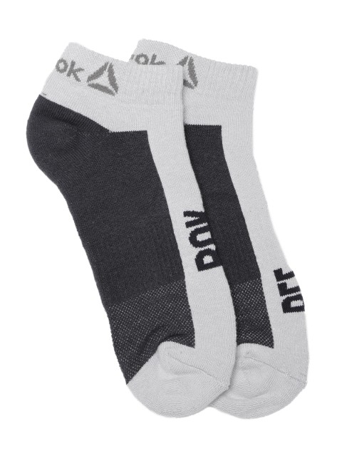 

Reebok Classic Men Grey Colorblocked Ankle-Length Training Socks