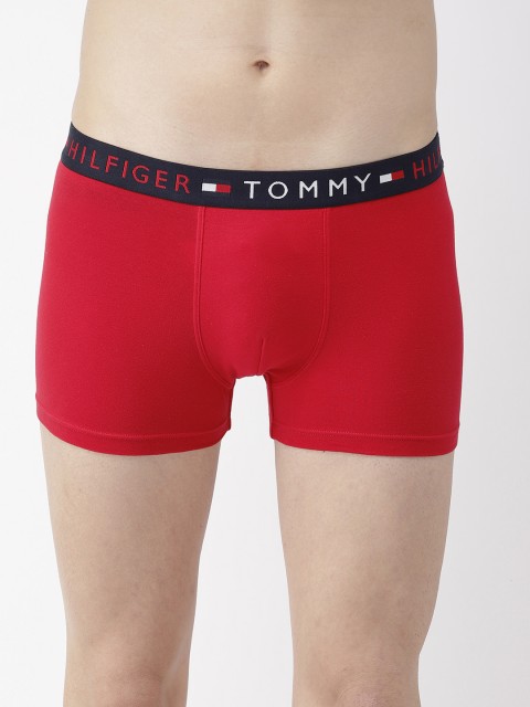 

Tommy Hilfiger Men Red Solid Trunks P9AB4145