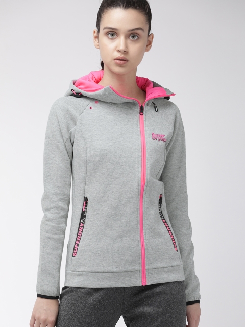 

Superdry Women Grey Melange Solid CELSIUS Sweatshirt