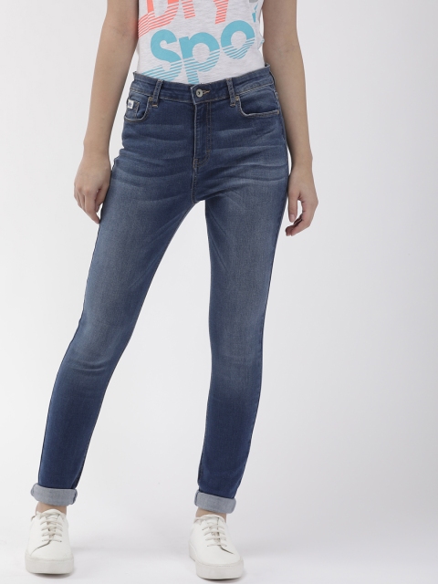 

Superdry Women Blue Sophia Skinny Fit Mid-Rise Clean Look Jeans