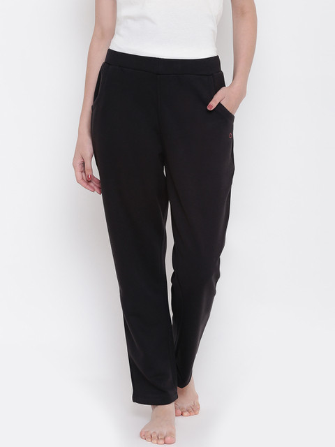 

Sweet Dreams Women Black Solid Lounge Pants