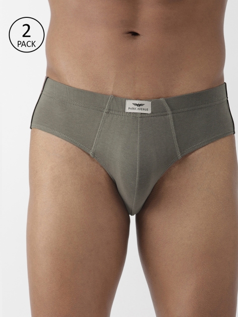 

Park Avenue Men Pack Of 2 Charcoal Grey Solid Briefs PZRR00114-G6