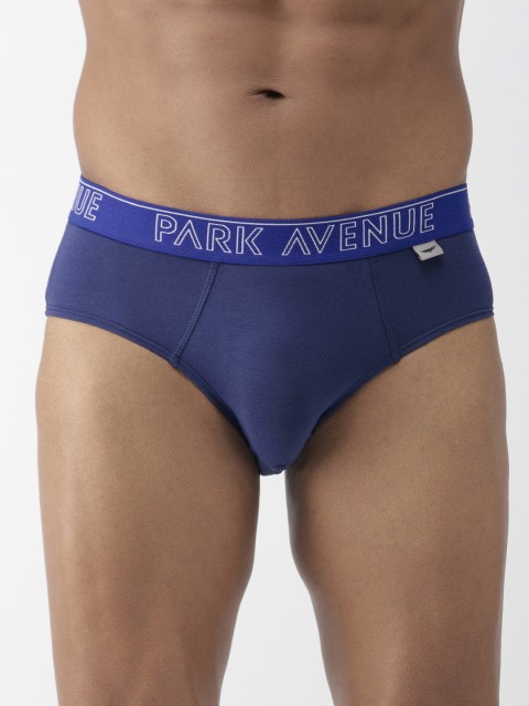 

Park Avenue Men Navy Blue Solid Basic Briefs PZRM00100-B5