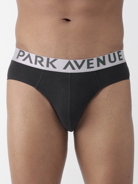 

Park Avenue Men Black Solid Basic Briefs PZRR00044-K6