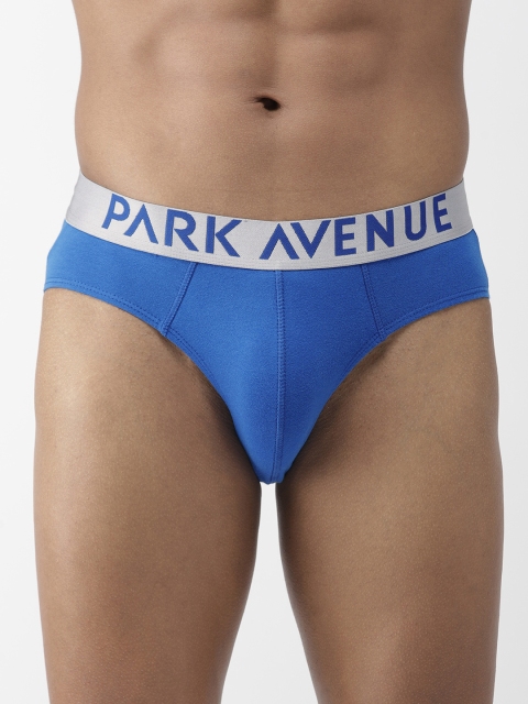 

Park Avenue Men Blue Solid Basic Briefs PZRR00129-B7
