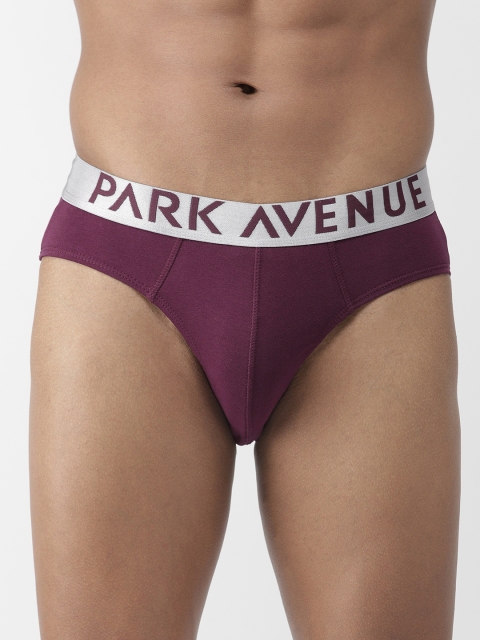 

Park Avenue Men Burgundy Solid Briefs PZRR00129-M6